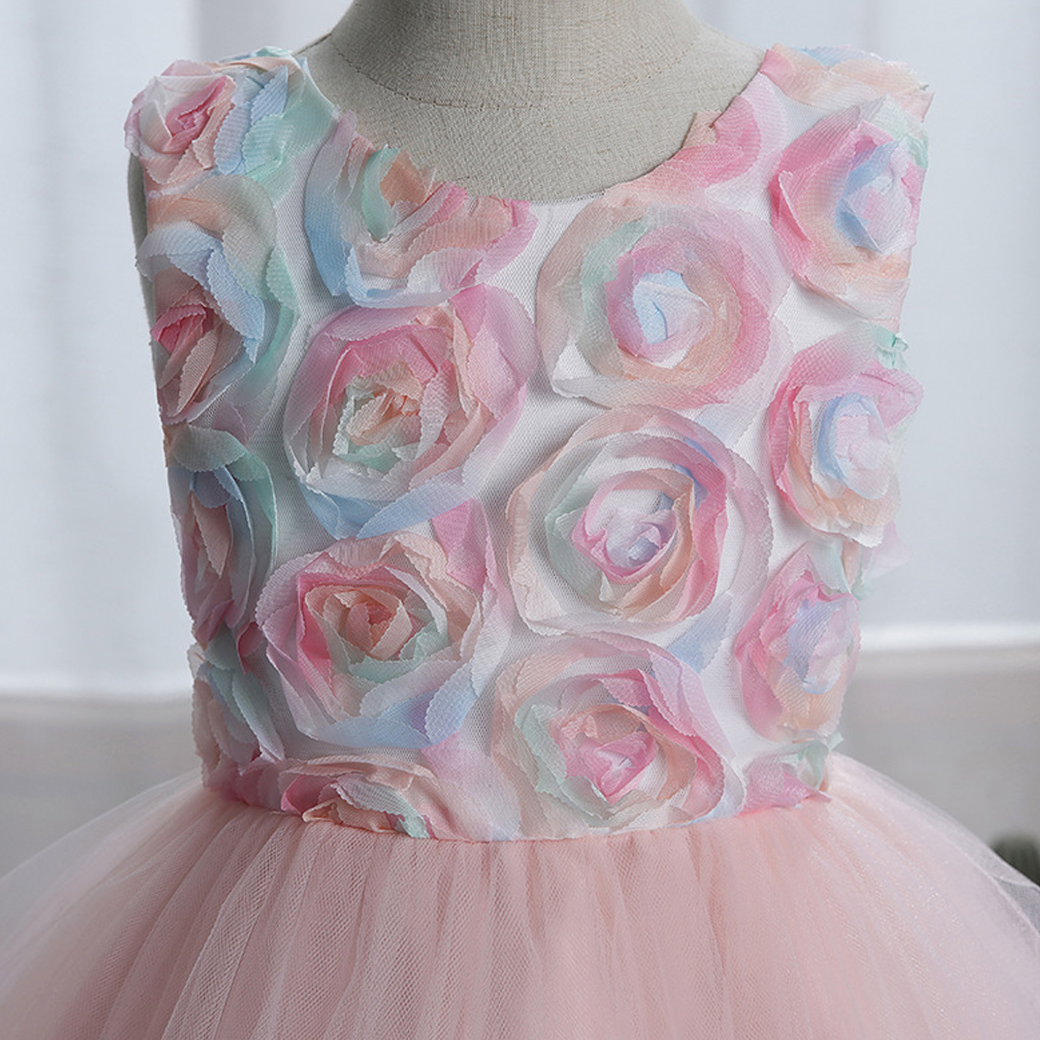 Mesh Rosette Sleeveless Midi Dresses - image 6