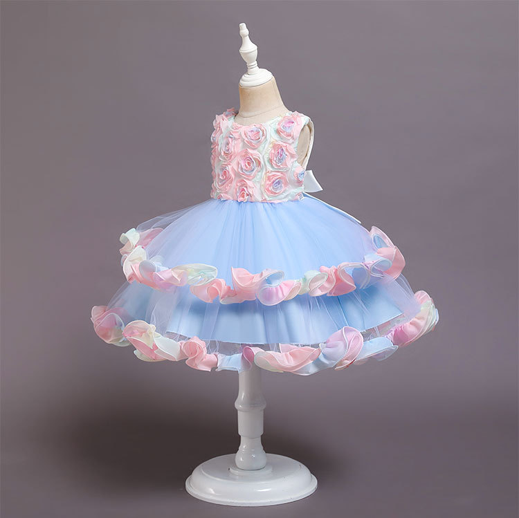 Mesh Rosette Sleeveless Midi Dresses - image 11