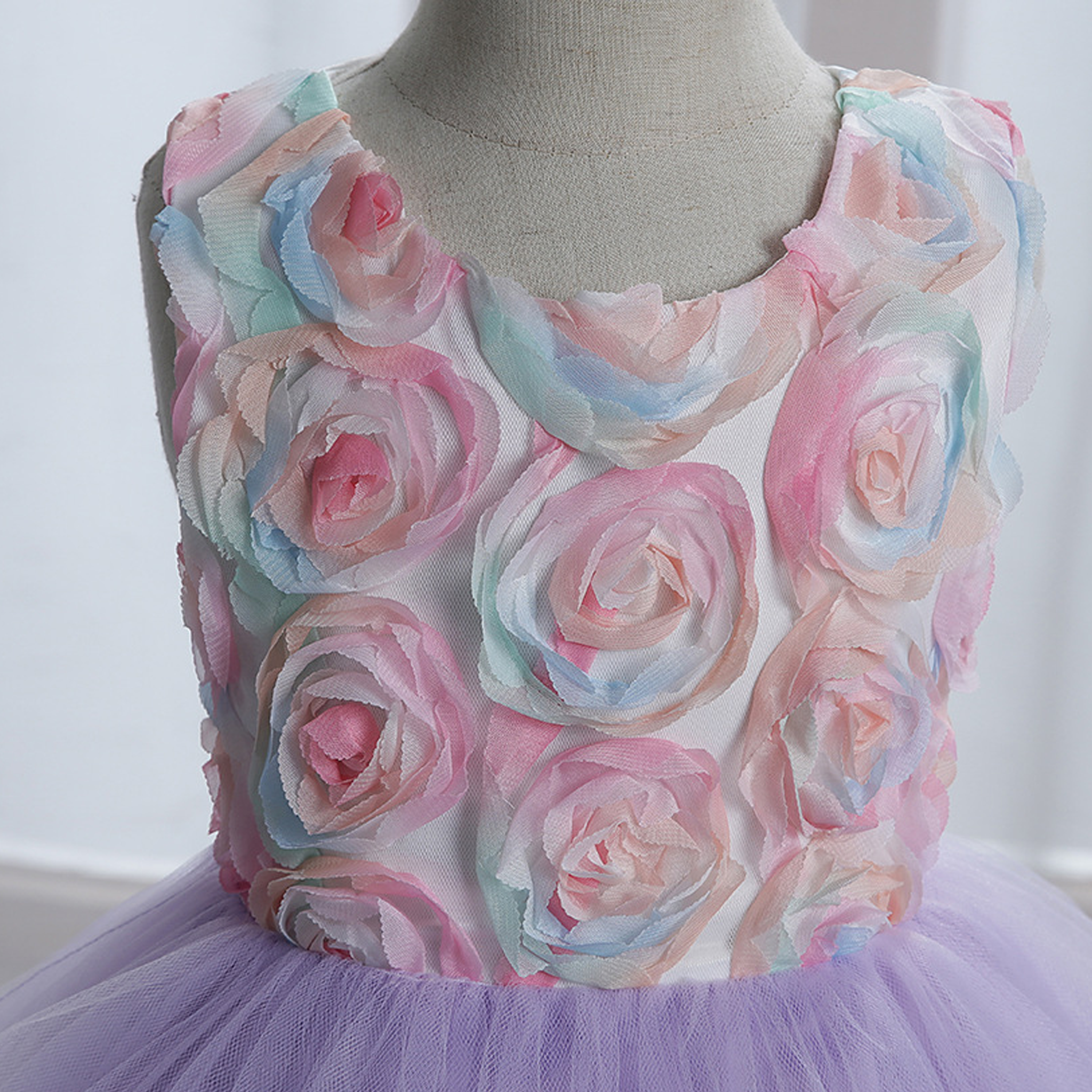 Mesh Rosette Sleeveless Midi Dresses - image 21