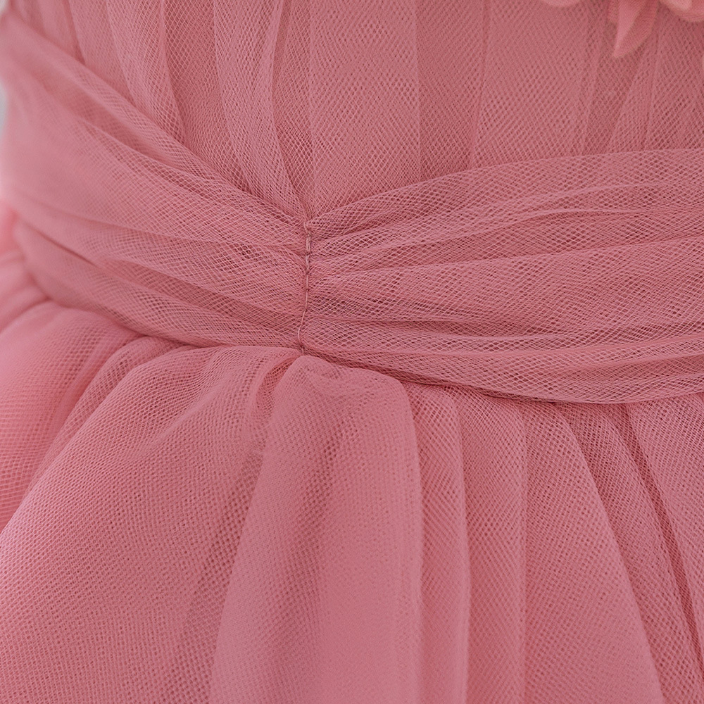 Mesh Rosette Sleeveless Midi Dresses - image 7