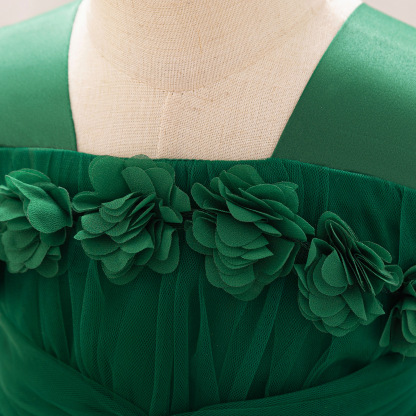 Mesh Rosette Sleeveless Midi Dresses - image 26