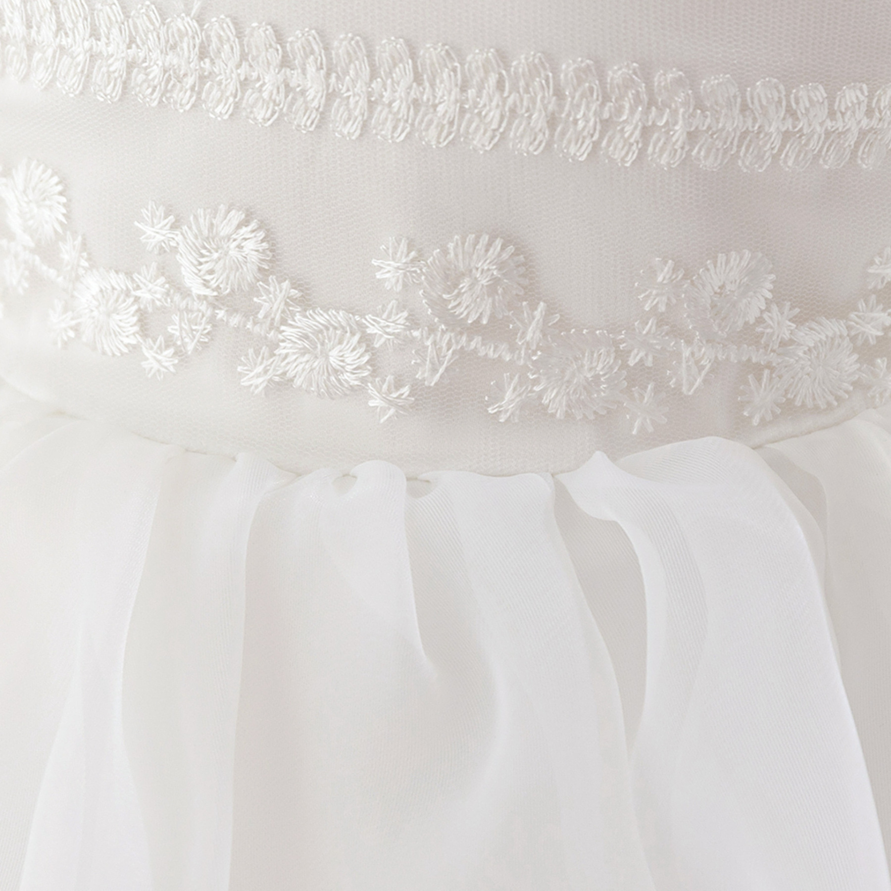 Easter Organza Split Joint Embroidery Long Sleeve Midi Dresses - image 9