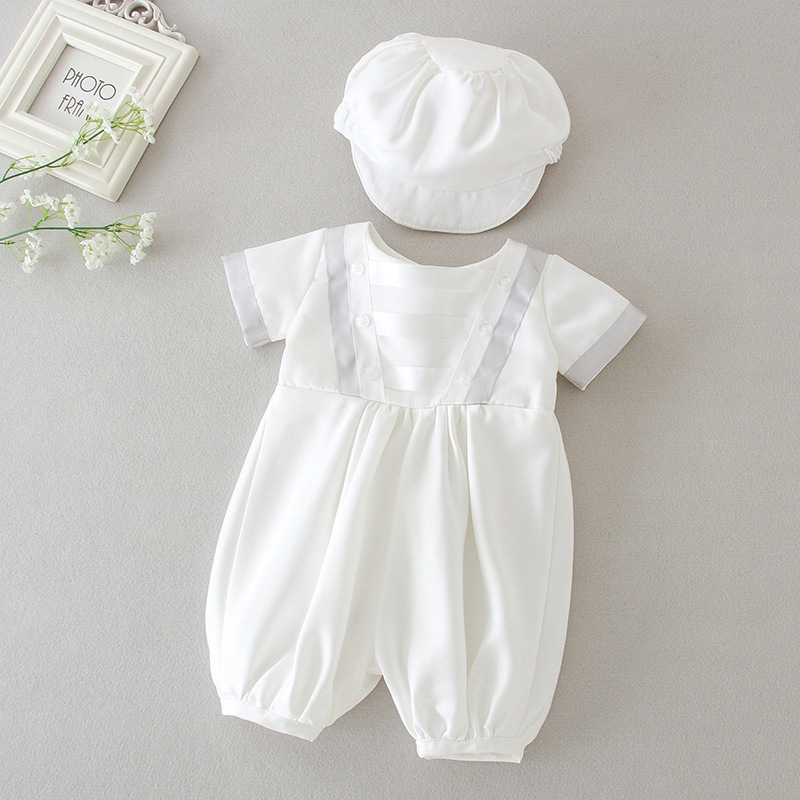 Easter Satin Split Joint Short Sleeve Fifth Pants With Hat - image 2