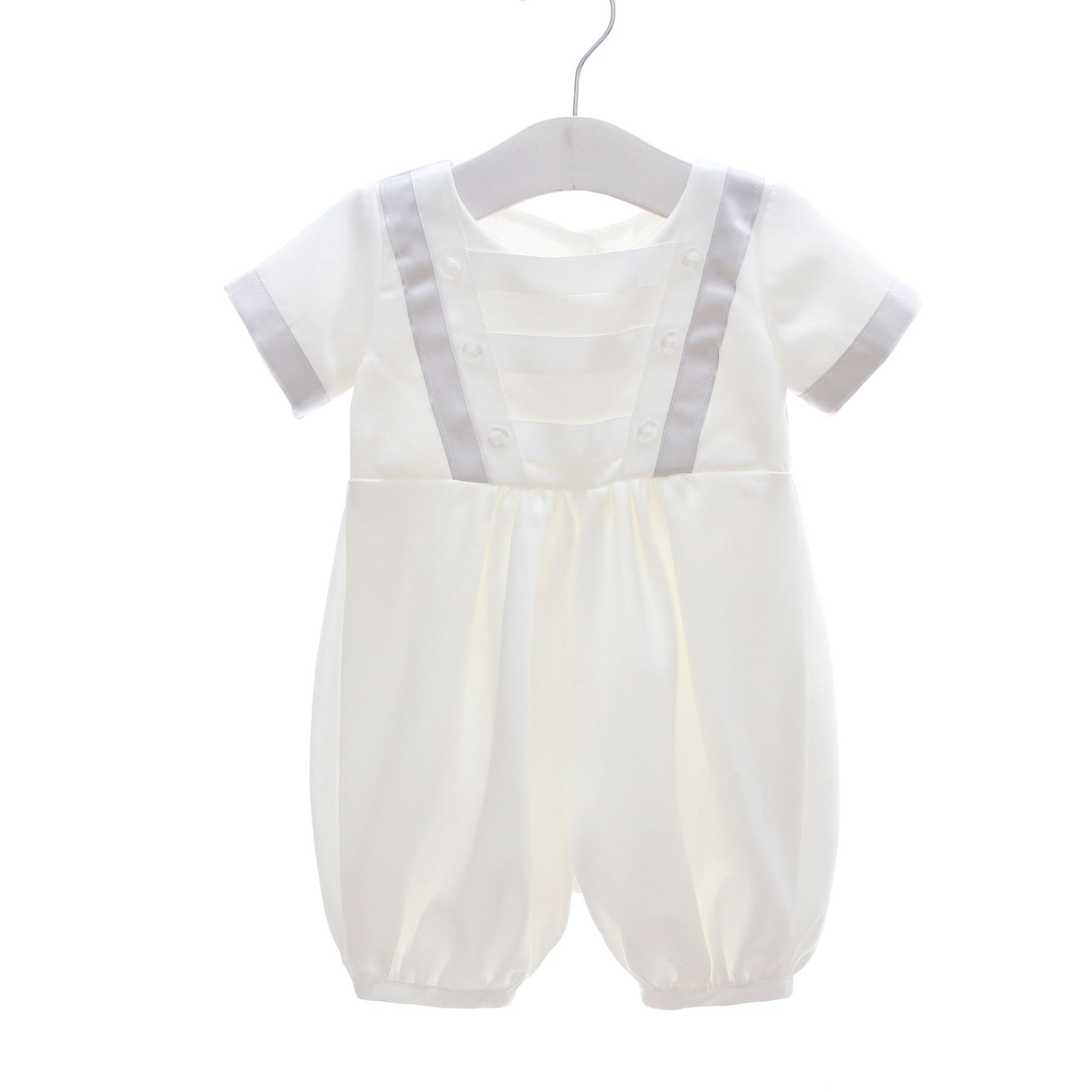 Easter Satin Split Joint Short Sleeve Fifth Pants With Hat - image 6