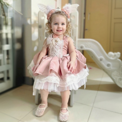 Satin Bow Applique Sleeveless Midi Dresses - image 4