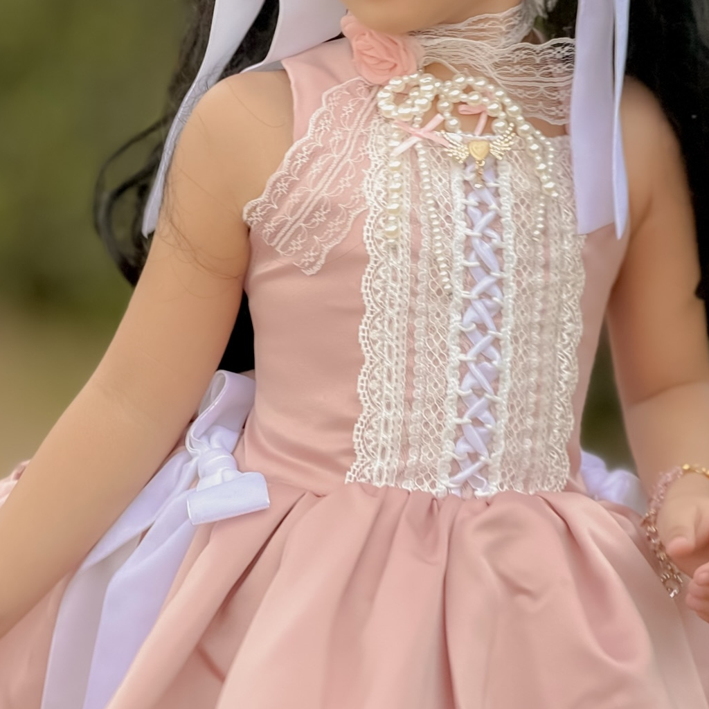 Satin Bow Applique Sleeveless Midi Dresses - image 11