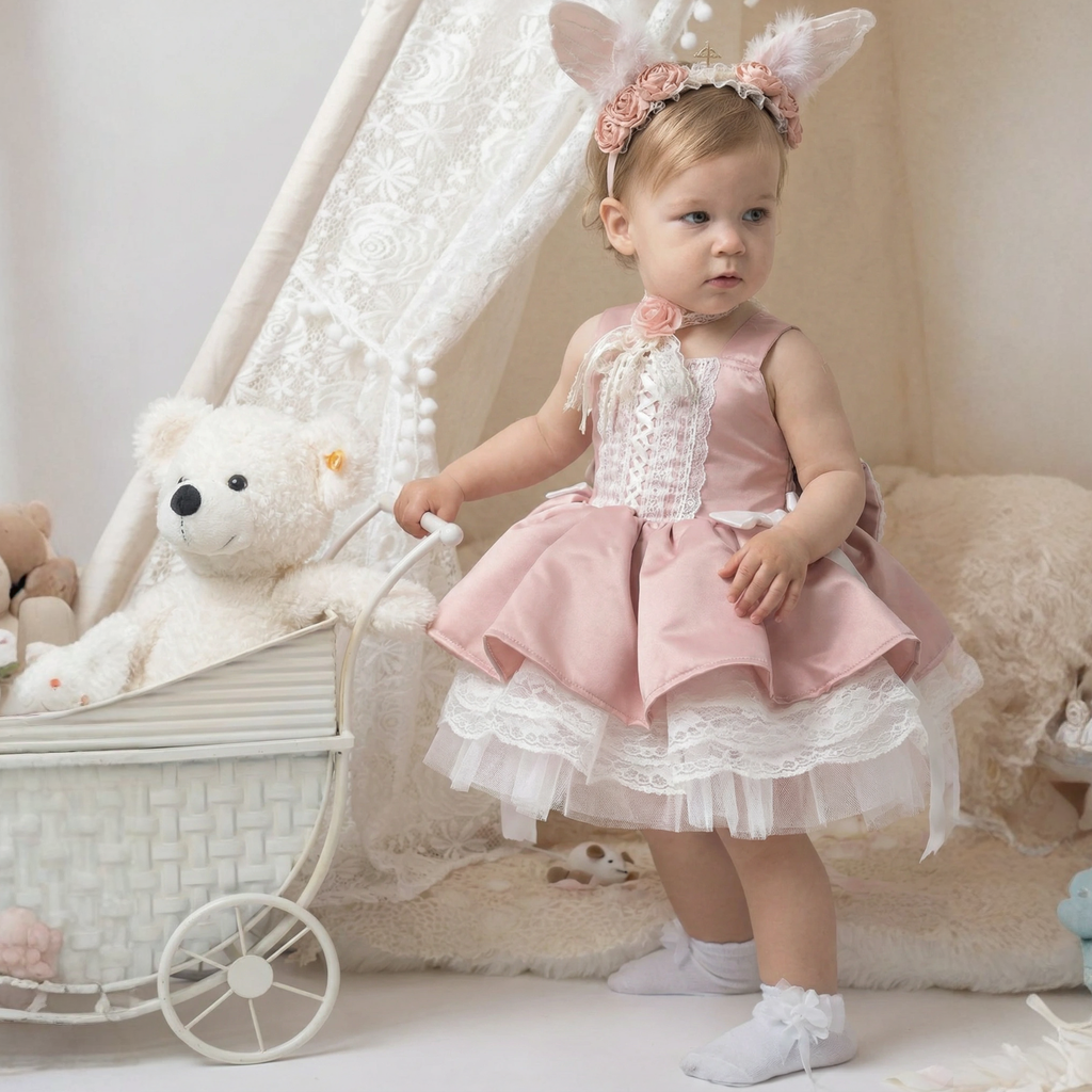 Satin Bow Applique Sleeveless Midi Dresses - image 6