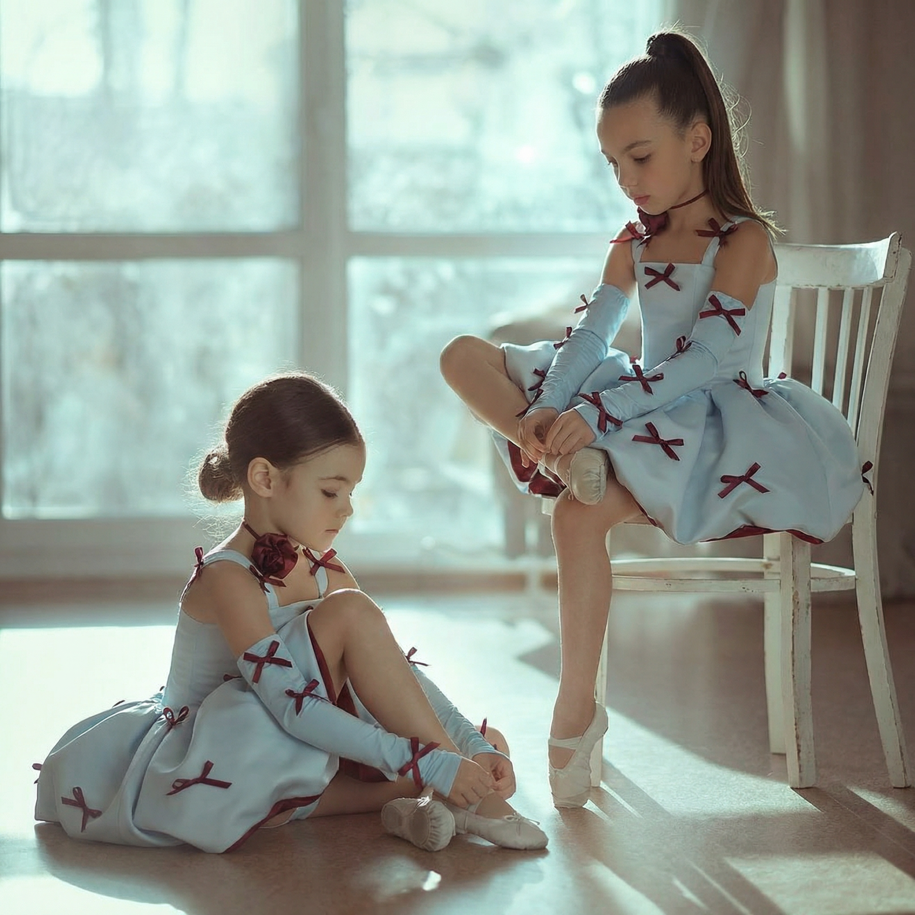 Satin FluffyFluffy Bow Sleeveless Midi Dresses - image 6