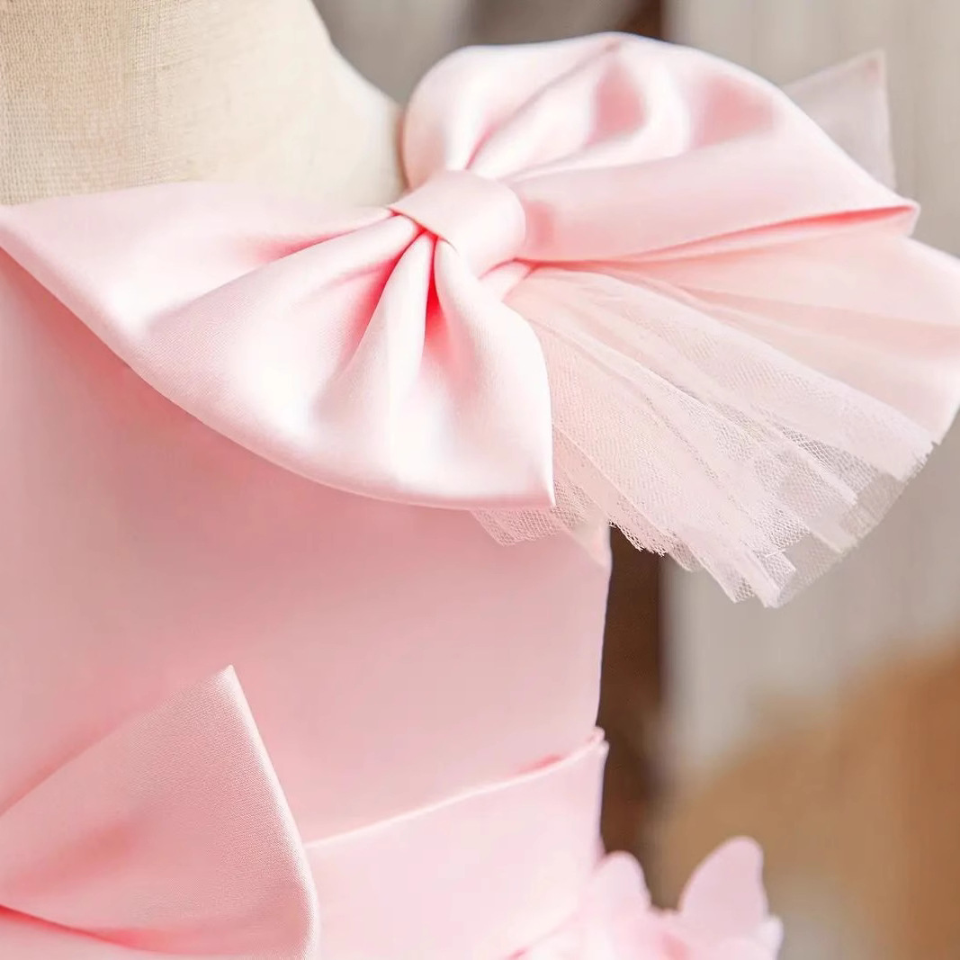 Mesh Bow Sleeveless Midi Dresses - image 3