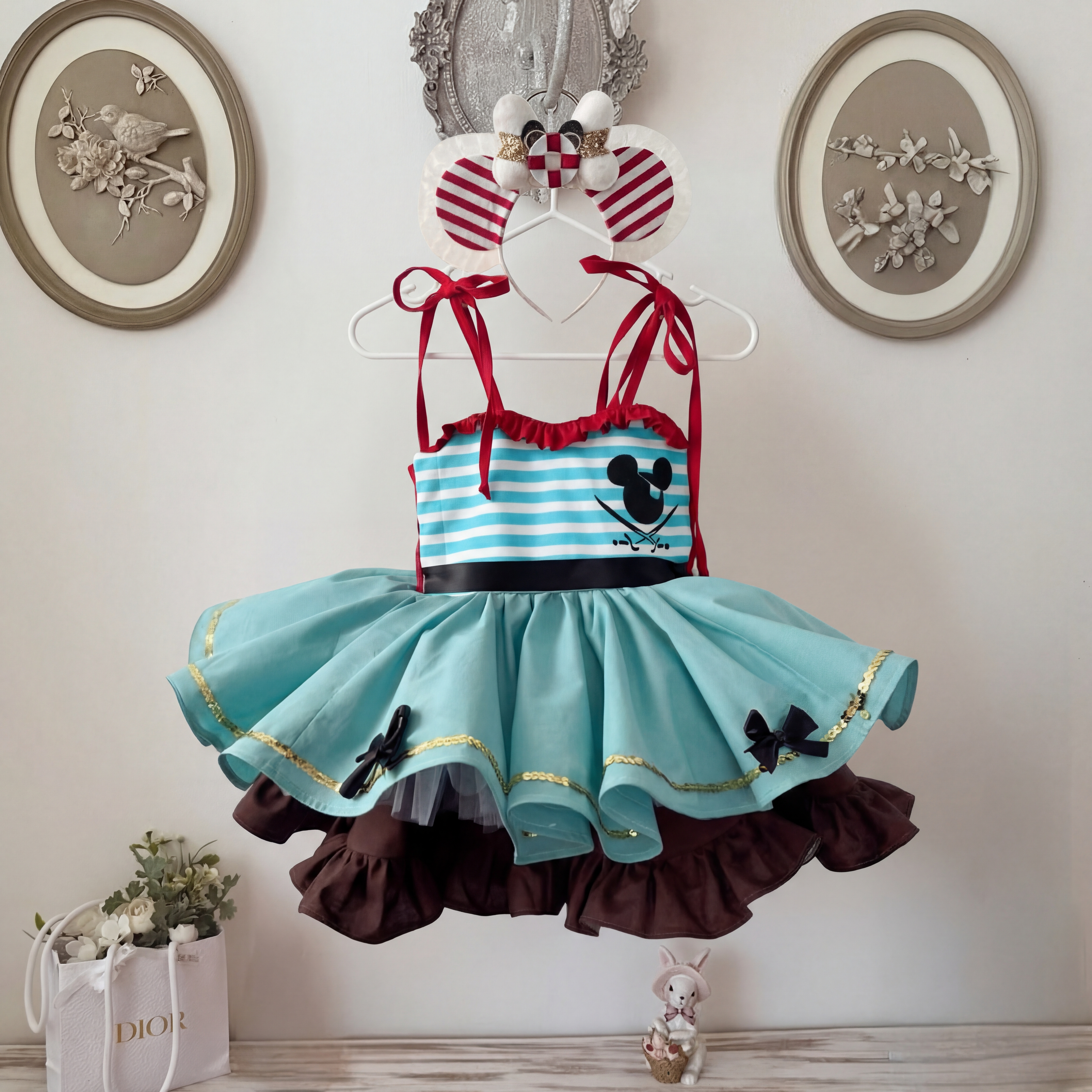 Satin Split Joint Flouncing Sleeveless Midi Dresses - Mint - 4Y - image 1