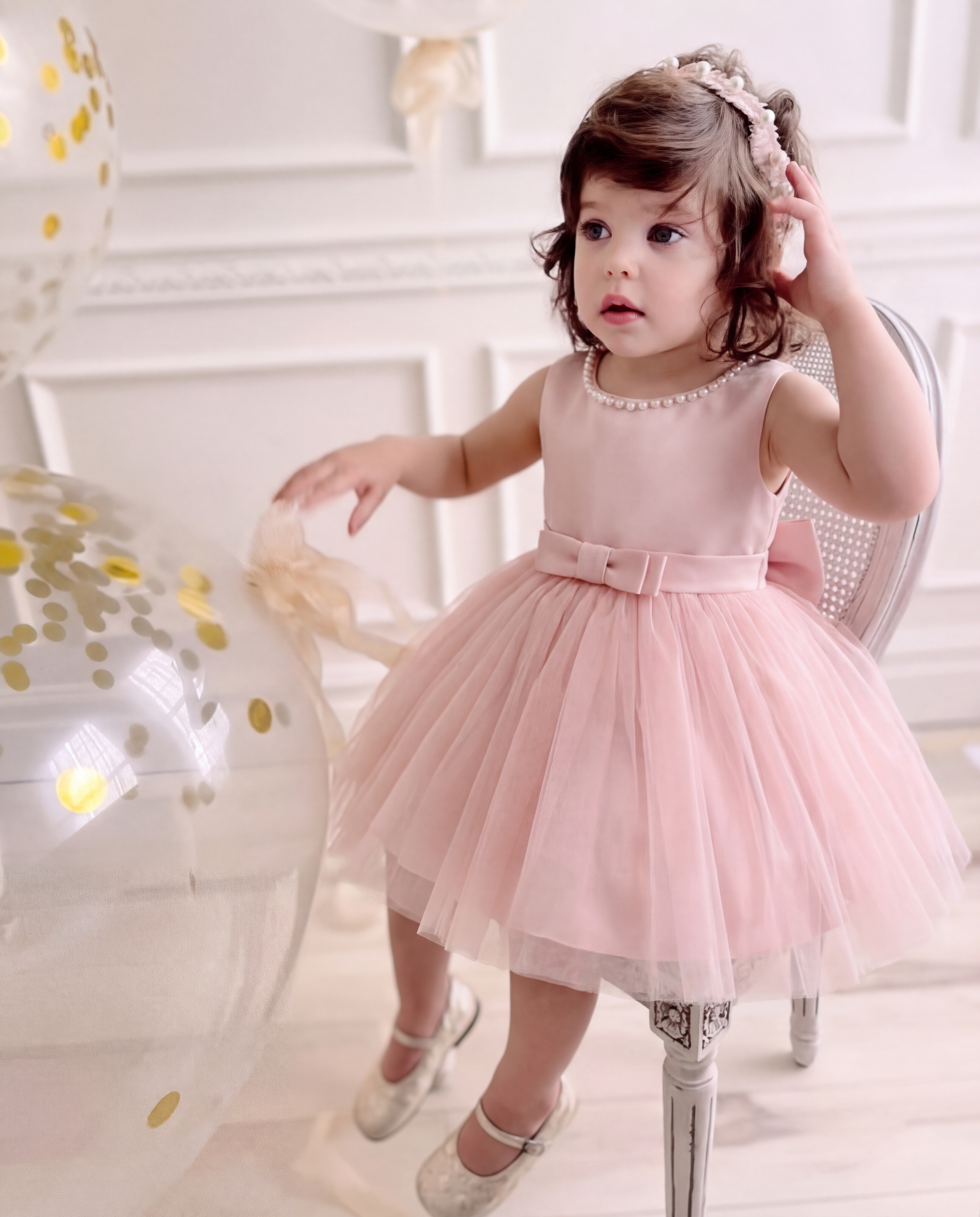Satin Pearl Backless Sleeveless Midi Dresses - image 2