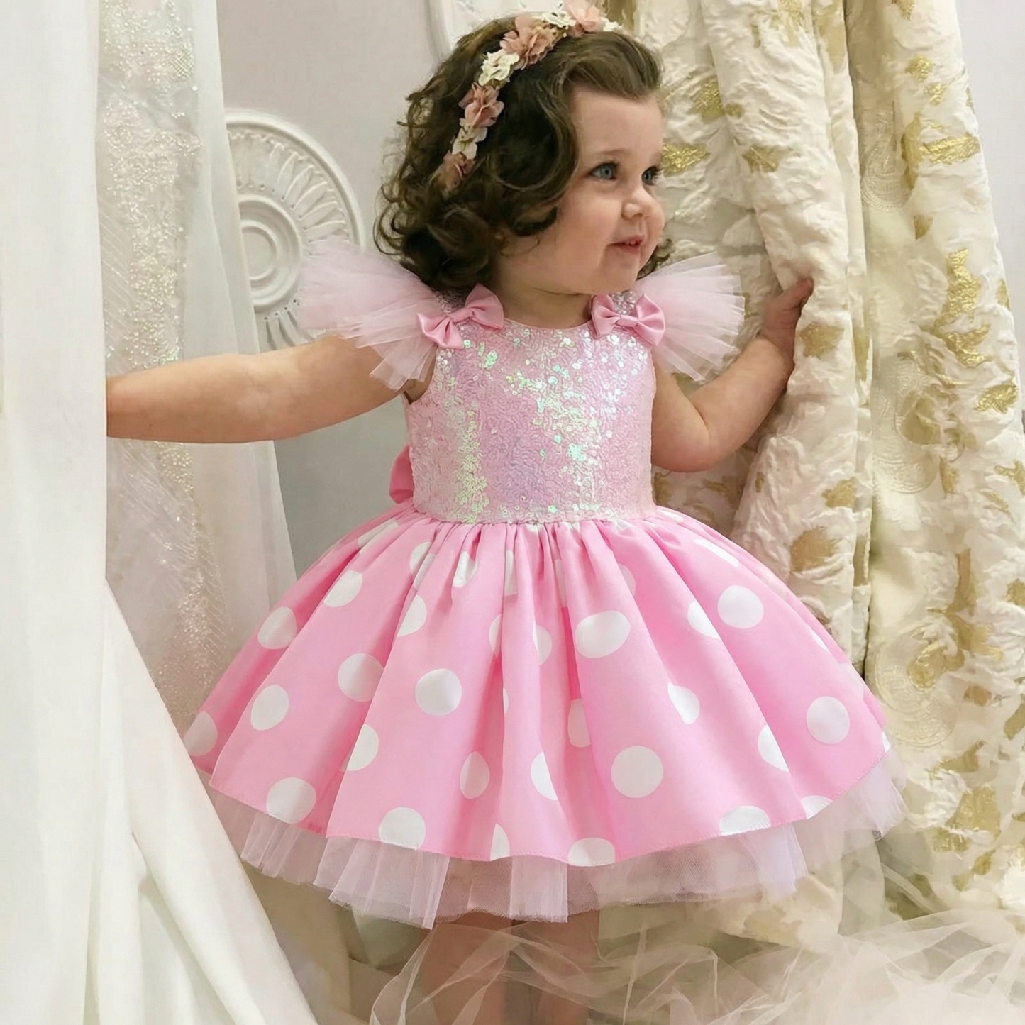 Satin Bow Sleeveless Midi Dresses - image 3