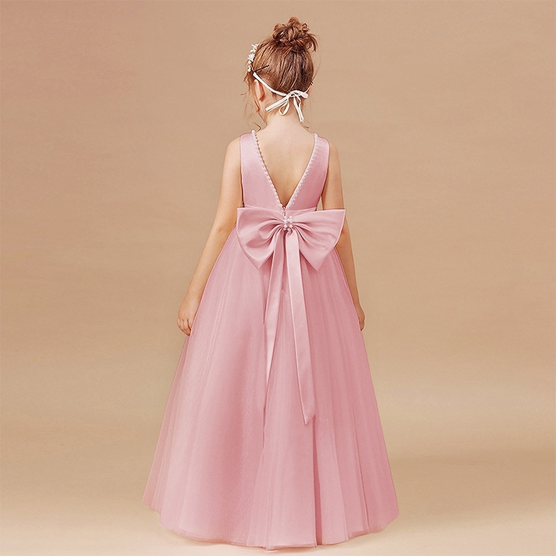 Mesh Bow Sleeveless Midi Dresses - image 2