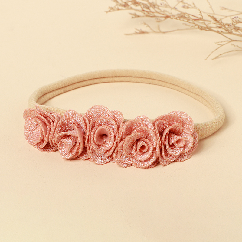 Solid Rosette Hair Accessories - Pink Floral - image 2