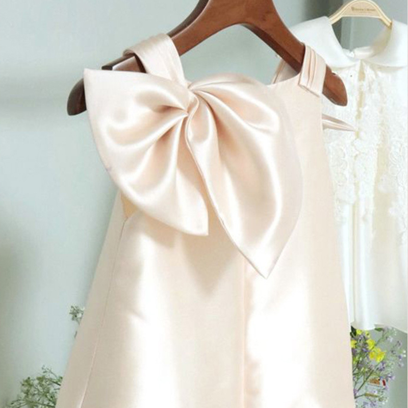 Satin Bow Flouncing Sleeveless Midi Dresses - image 7