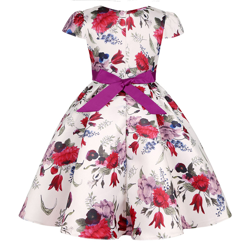 Satin Bow Short Sleeve Midi Dresses - image 2