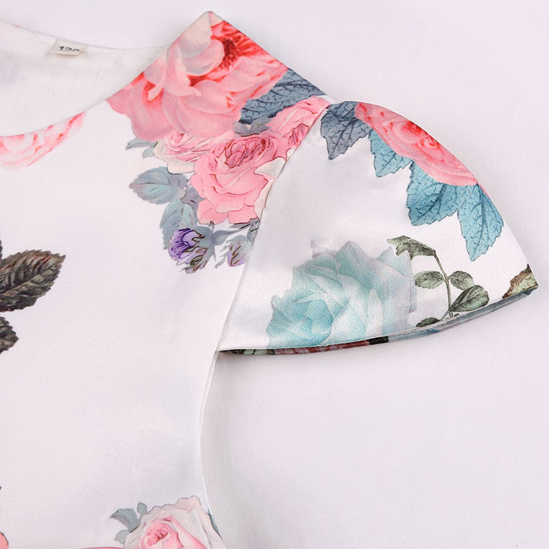 Satin Bow Short Sleeve Midi Dresses - image 26