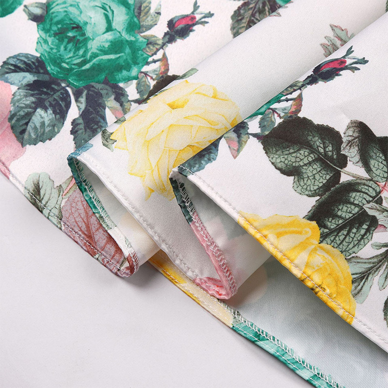 Satin Bow Short Sleeve Midi Dresses - image 41