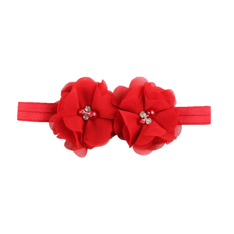 Solid With Flower Applique Hairband - image 2