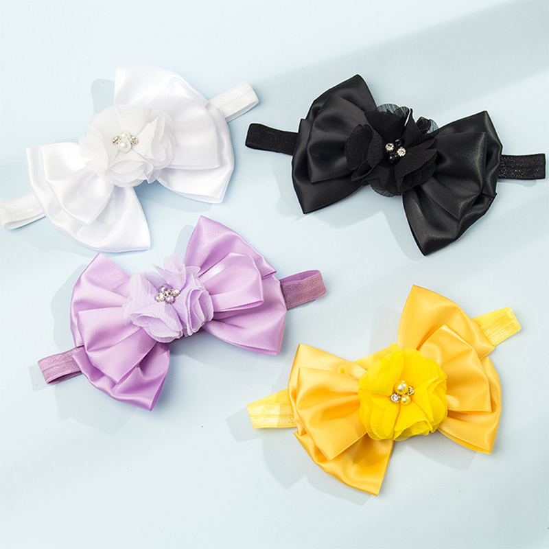 Solid With Flower Applique Hairband - image 14