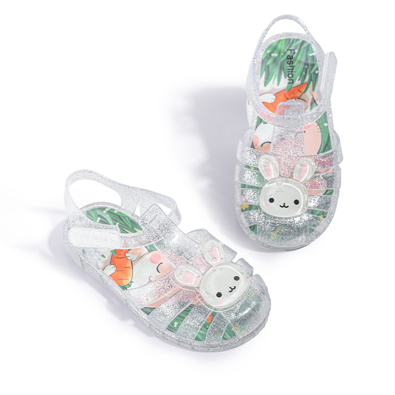 Cartoon Glitter Round Toe Sandals - image 5