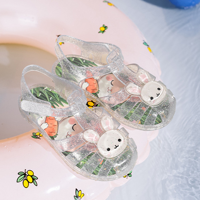 Cartoon Glitter Round Toe Sandals - image 6