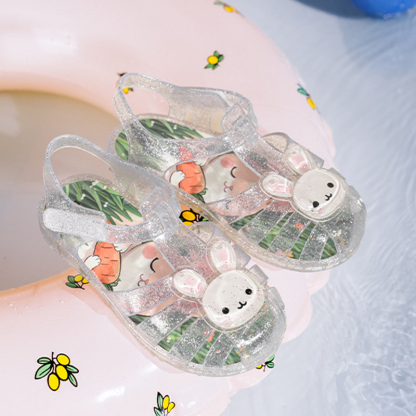 Cartoon Glitter Round Toe Sandals - image 6