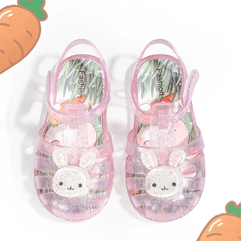 Cartoon Glitter Round Toe Sandals - image 10