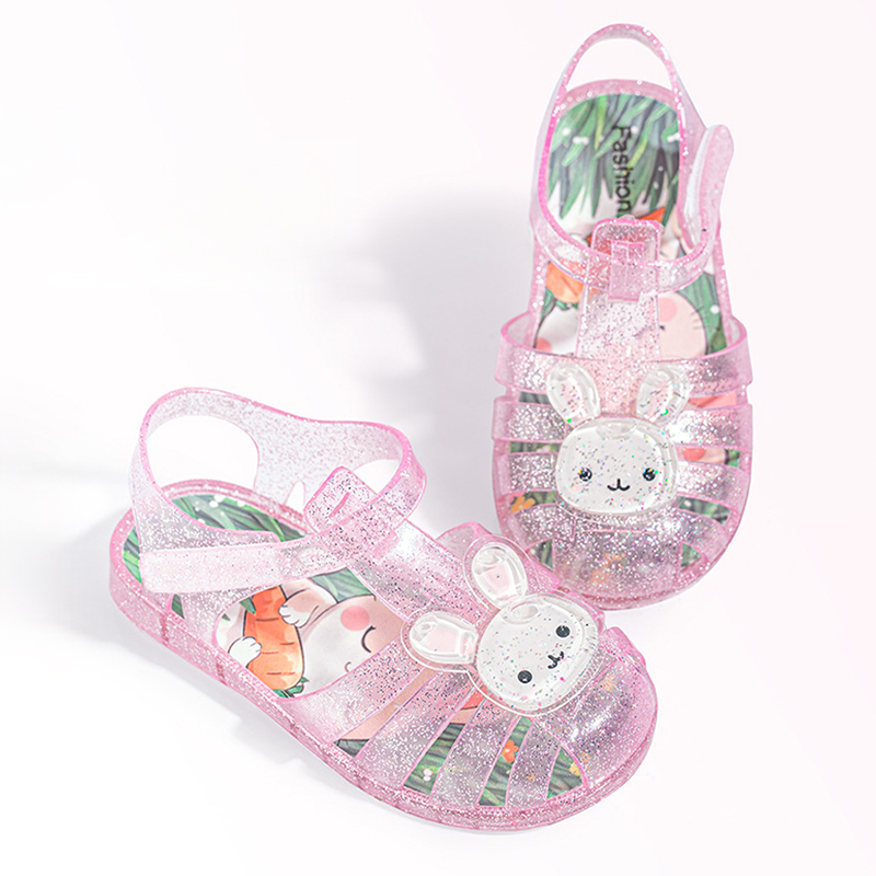 Cartoon Glitter Round Toe Sandals - image 8
