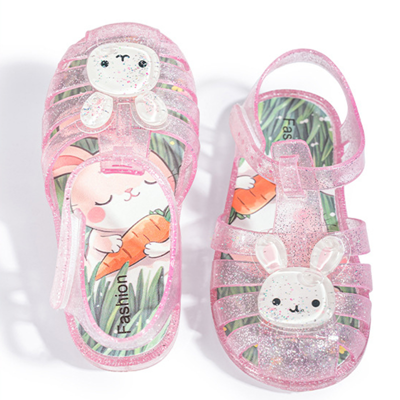 Cartoon Glitter Round Toe Sandals - image 9