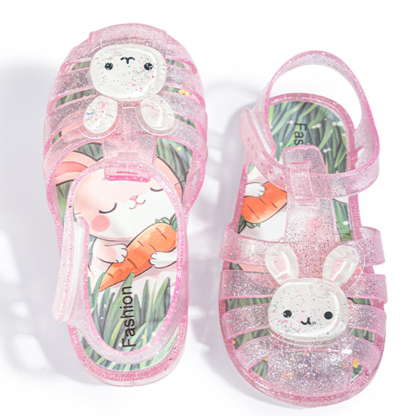 Cartoon Glitter Round Toe Sandals - image 9