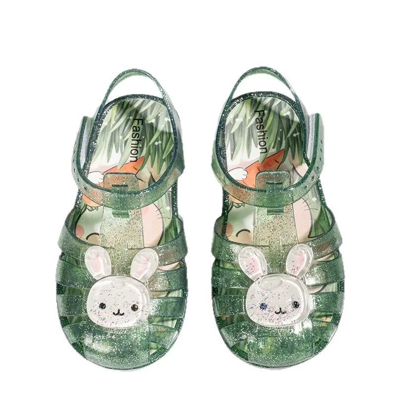 Cartoon Glitter Round Toe Sandals - image 12