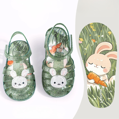 Cartoon Glitter Round Toe Sandals - image 14