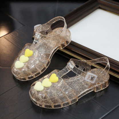 Solid Embellished Round Toe Sandals - image 26