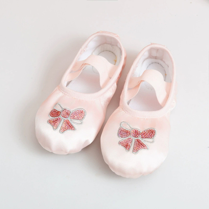 Fruit Embroidery Ballet Round Toe Flats - Nude(Butterfly) - 21.5CM - image 7