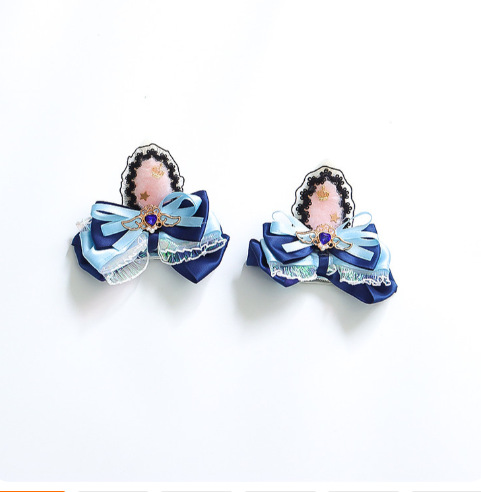 Easter Mesh Bow Long Sleeve Midi Dresses - Hair Clip - 10-11Y - image 8