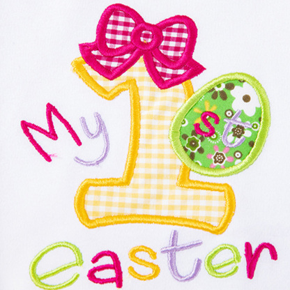 Jersey&Mesh Bow Embroidery Short Sleeve Short 3-piece Set - image 5