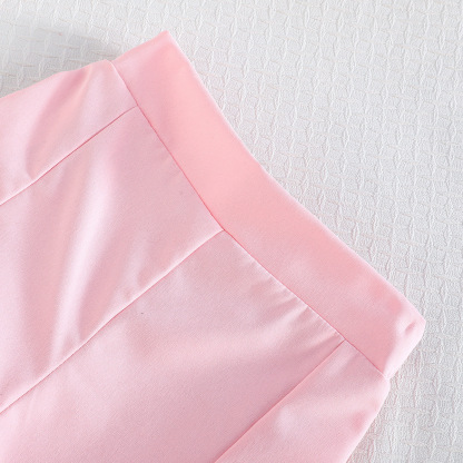 Mesh& Polyester Bow Folds Cap Sleeve Long Two-piece Set - image 5