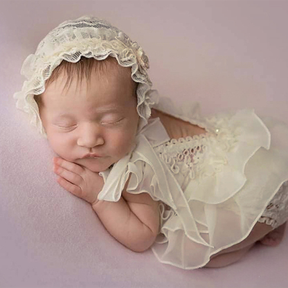 Lace&Organza Lace Cap Sleeve Short 4-piece Set - image 10