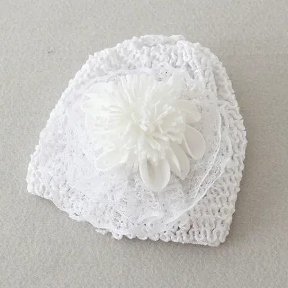 Solid Rosette Hat - White - image 9