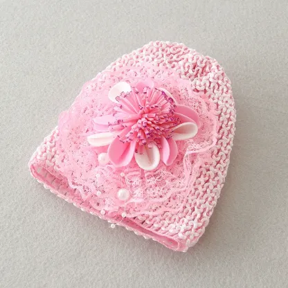 Solid Rosette Hat - Pink - image 2