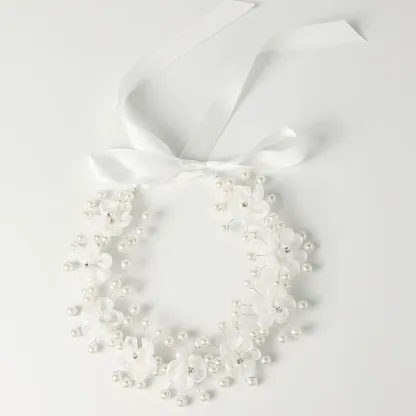 Solid With Pearls Hairband - image 4