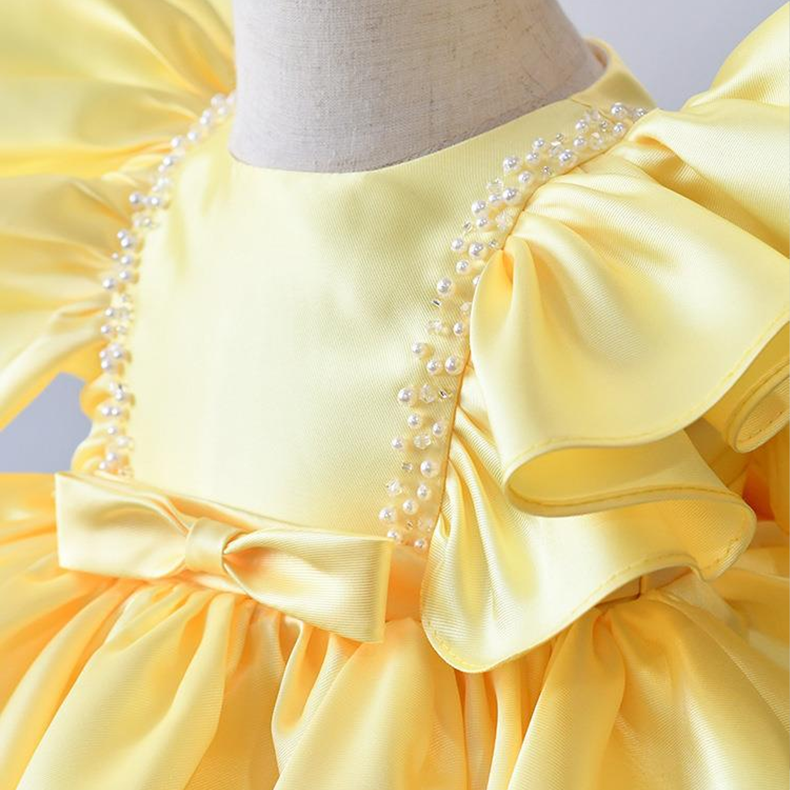 Satin Pearl Sleeveless Midi Dresses - image 6