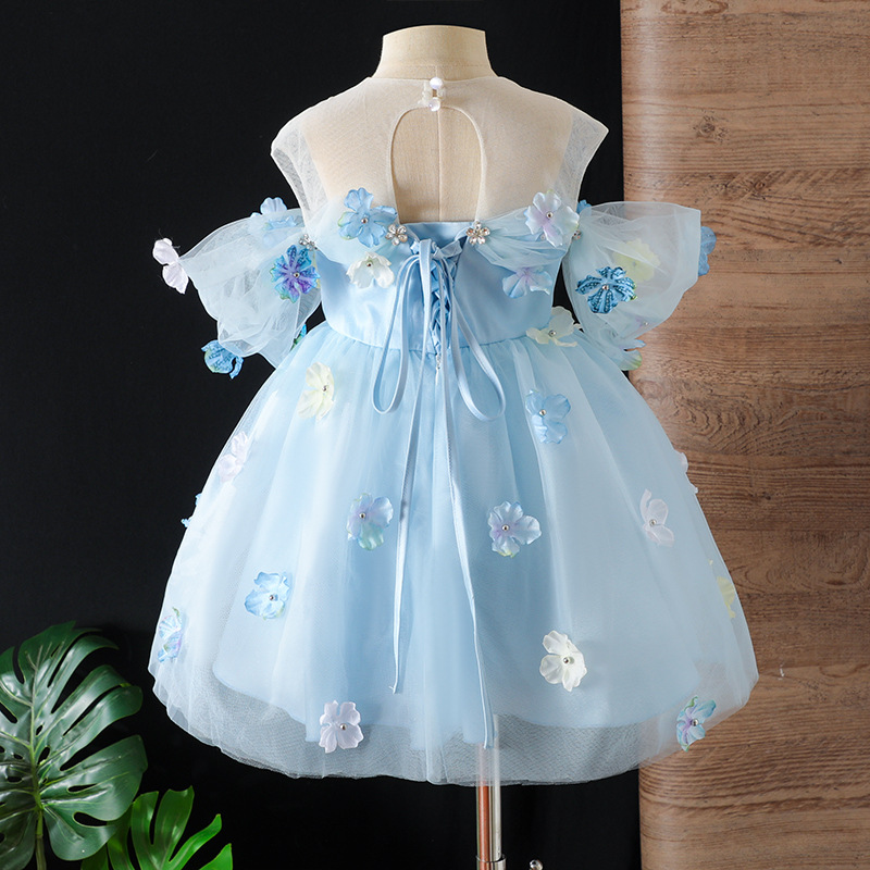 Easter Mesh Rosette Sleeveless Midi Dresses - image 2