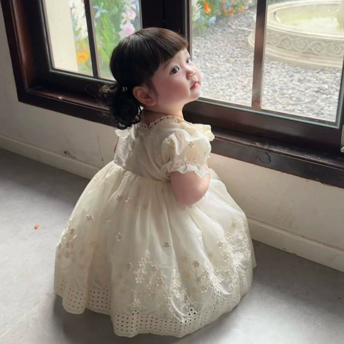 Chemical Fiber Blend Lace Edge Sleeveless Midi Dresses - image 7