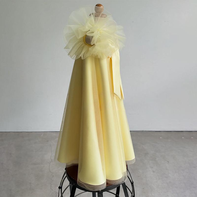Satin Bow Cap Sleeve Maxi Dresses - image 2