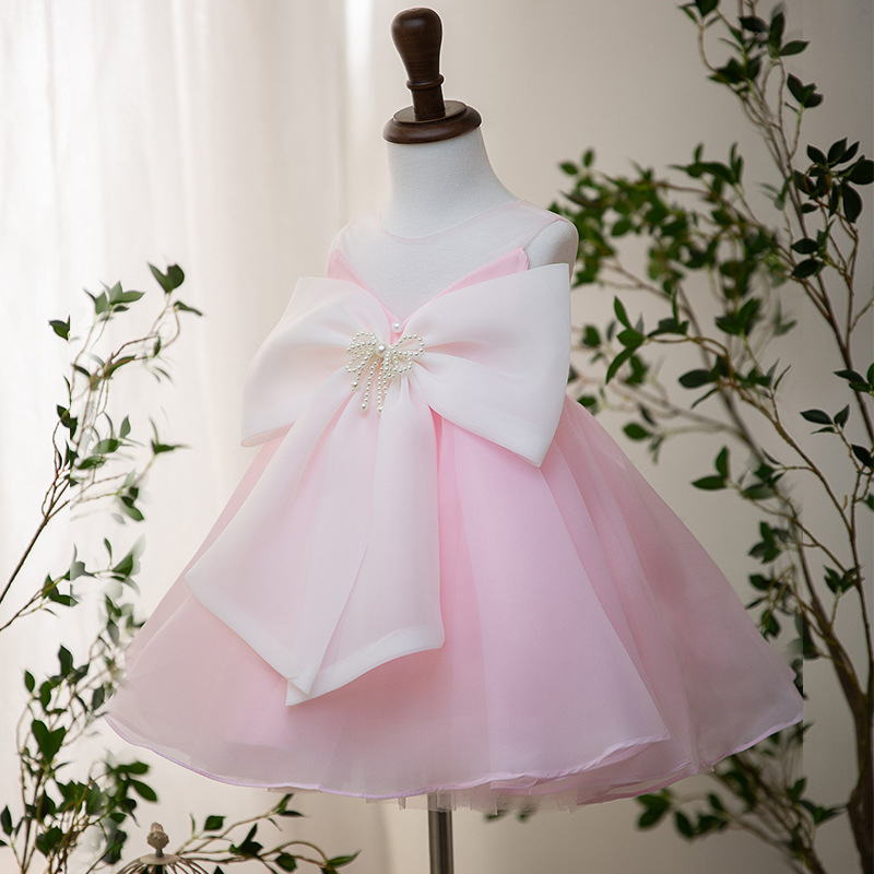 Organza Bow Sleeveless Short Dresses - image 2