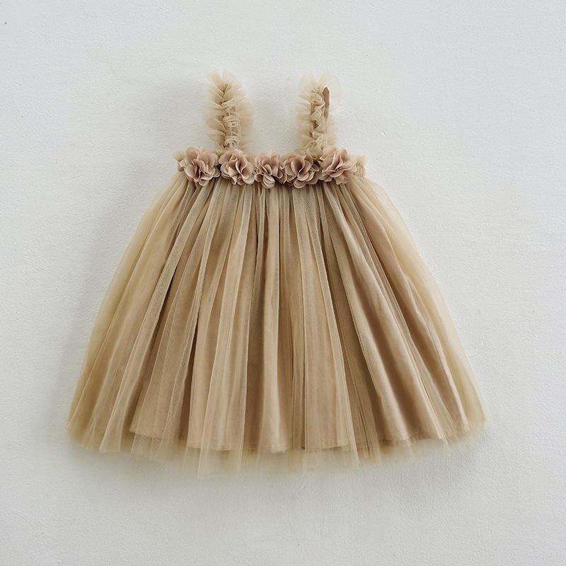 Mesh Rosette Sleeveless Midi Dresses - image 14