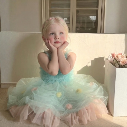 Mesh Bow Sleeveless Midi Dresses - image 2