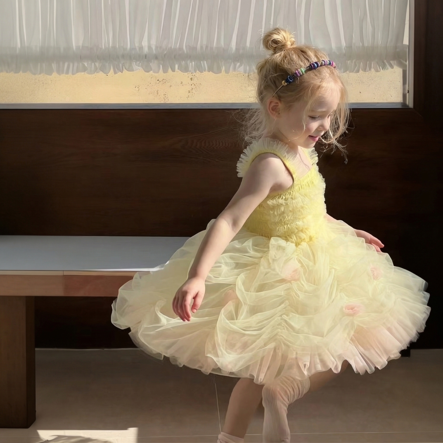 Mesh Bow Sleeveless Midi Dresses - image 5